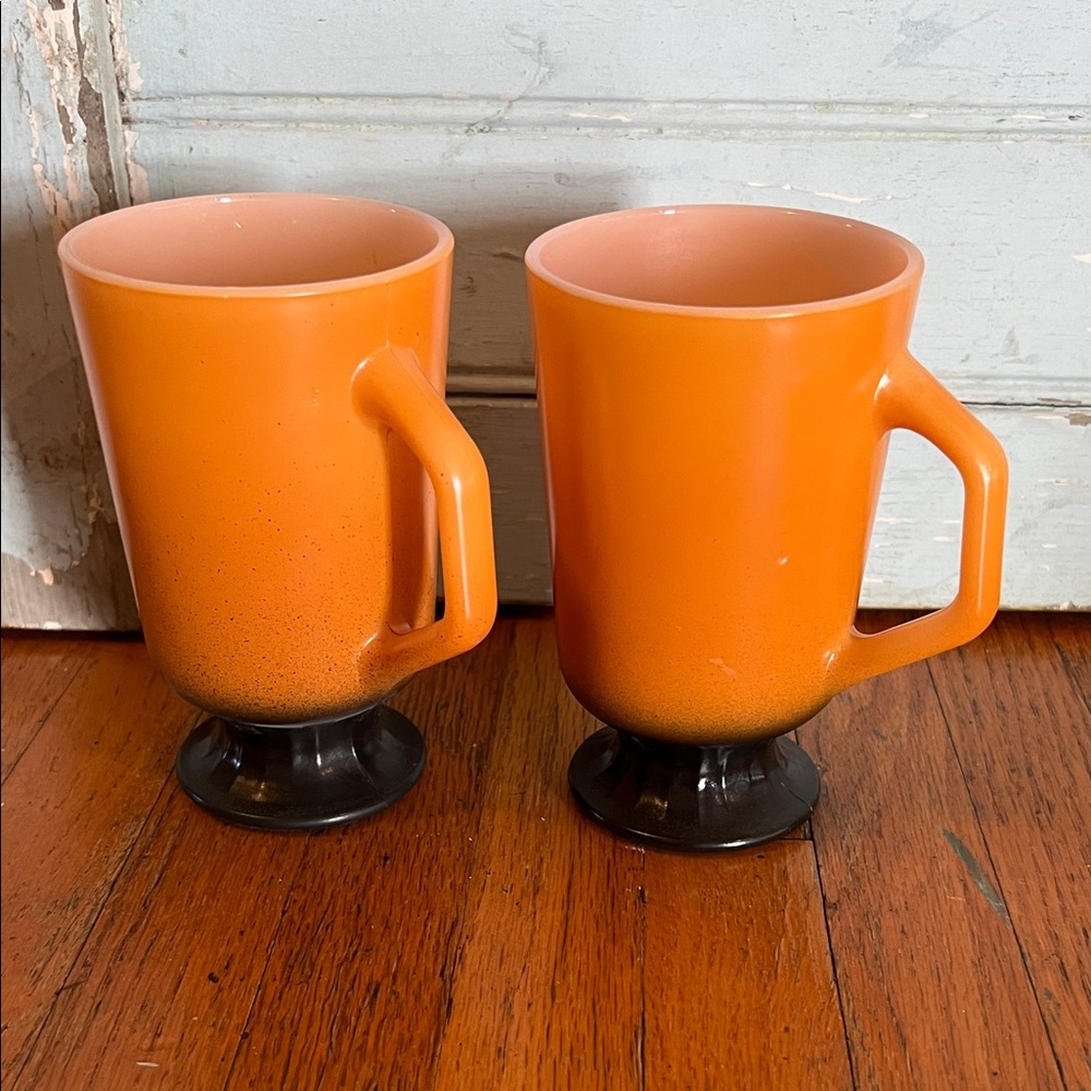 Set of 2 Vintage Fire King Ombré Mugs